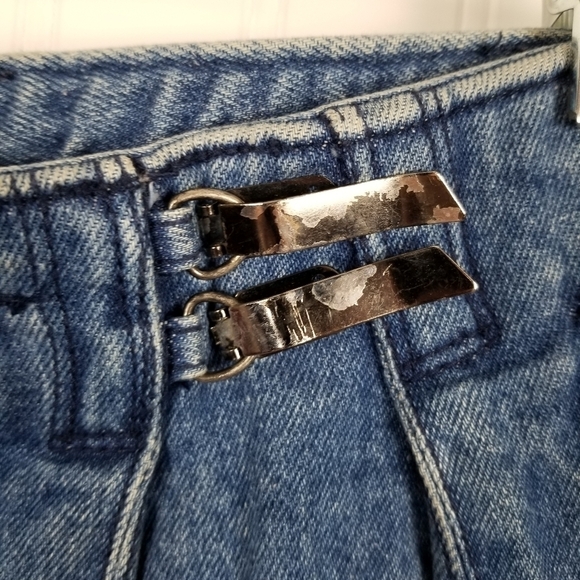 Jag Jeans Vtg High Waisted Denim Relaxed Cotton Pleated Tapered Leg Metal Clip - Picture 10 of 16